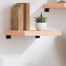 vidaXL kezeletlen tömör tölgyfa fali polc 40x40x(2-6) cm