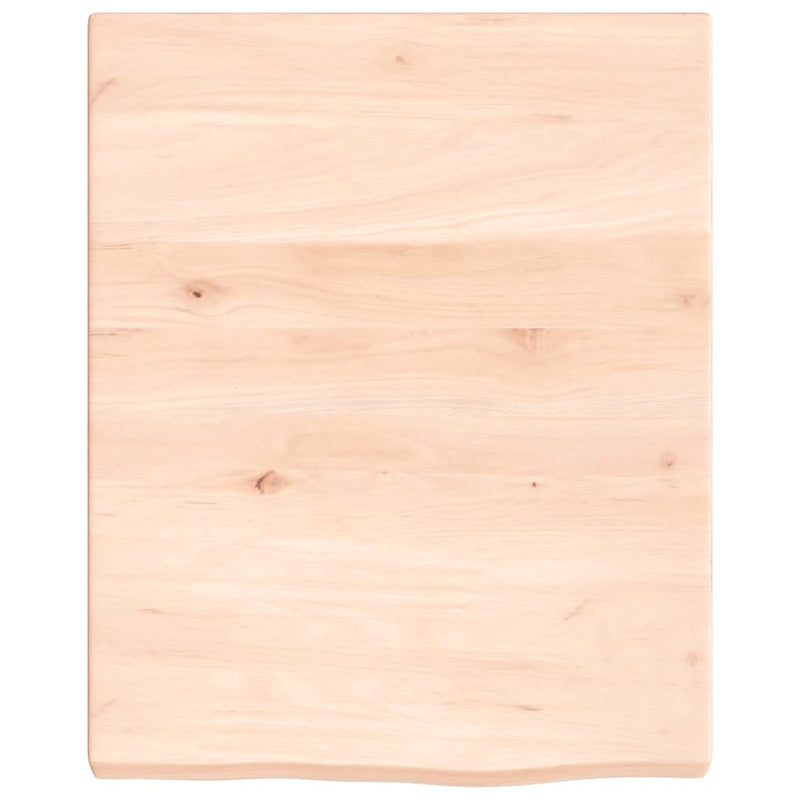 vidaXL kezeletlen tömör tölgyfa fali polc 40x50x(2-4) cm