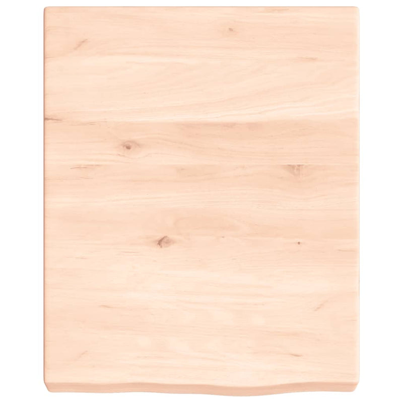 vidaXL kezeletlen tömör tölgyfa fali polc 40x50x(2-6) cm