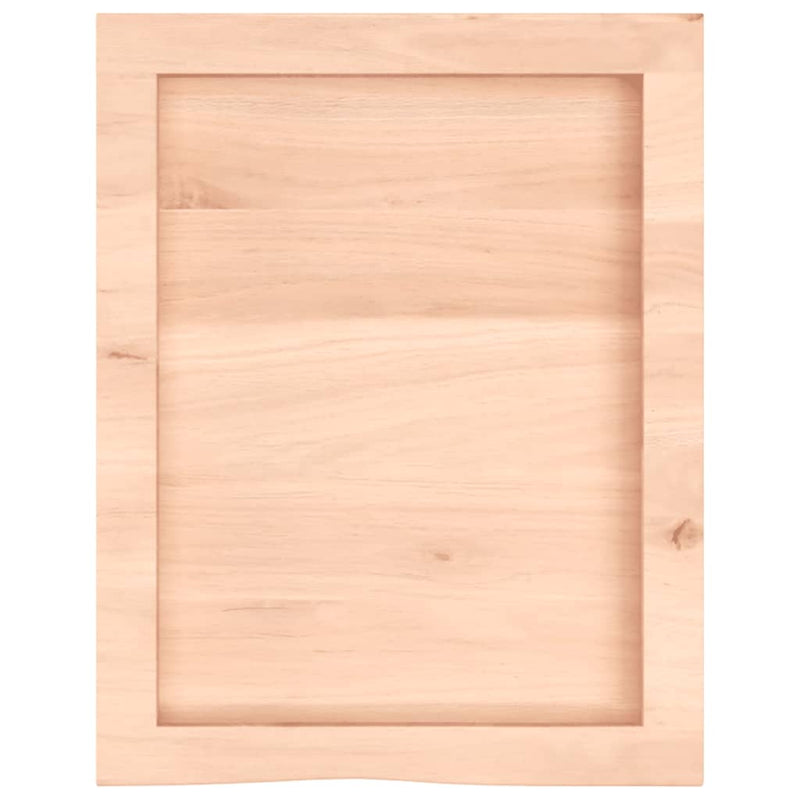 vidaXL kezeletlen tömör tölgyfa fali polc 40x50x(2-6) cm