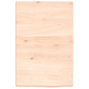 vidaXL kezeletlen tömör tölgyfa fali polc 40x60x(2-4) cm