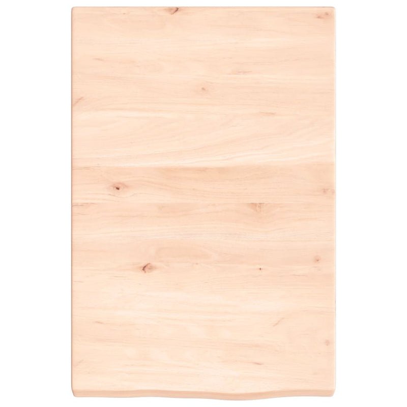 vidaXL kezeletlen tömör tölgyfa fali polc 40x60x(2-4) cm
