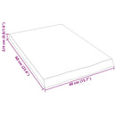 vidaXL kezeletlen tömör tölgyfa fali polc 40x60x(2-4) cm