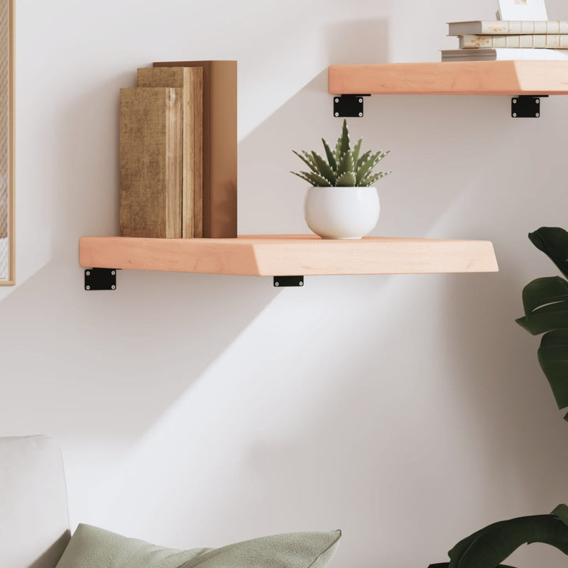 vidaXL kezeletlen tömör tölgyfa fali polc 40x60x(2-6) cm