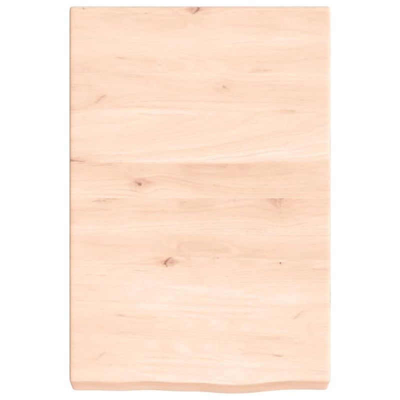 vidaXL kezeletlen tömör tölgyfa fali polc 40x60x(2-6) cm
