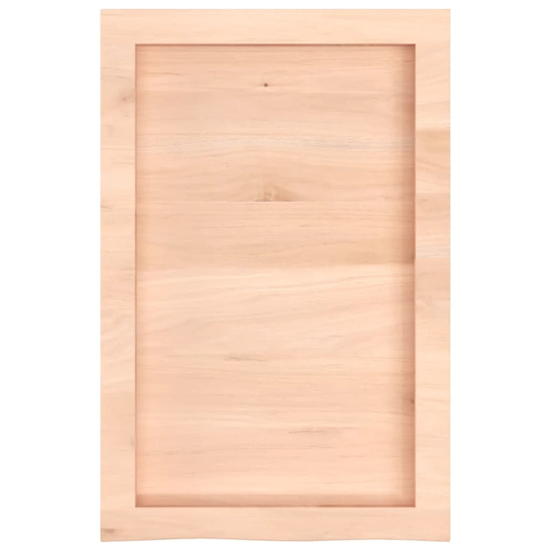 vidaXL kezeletlen tömör tölgyfa fali polc 40x60x(2-6) cm