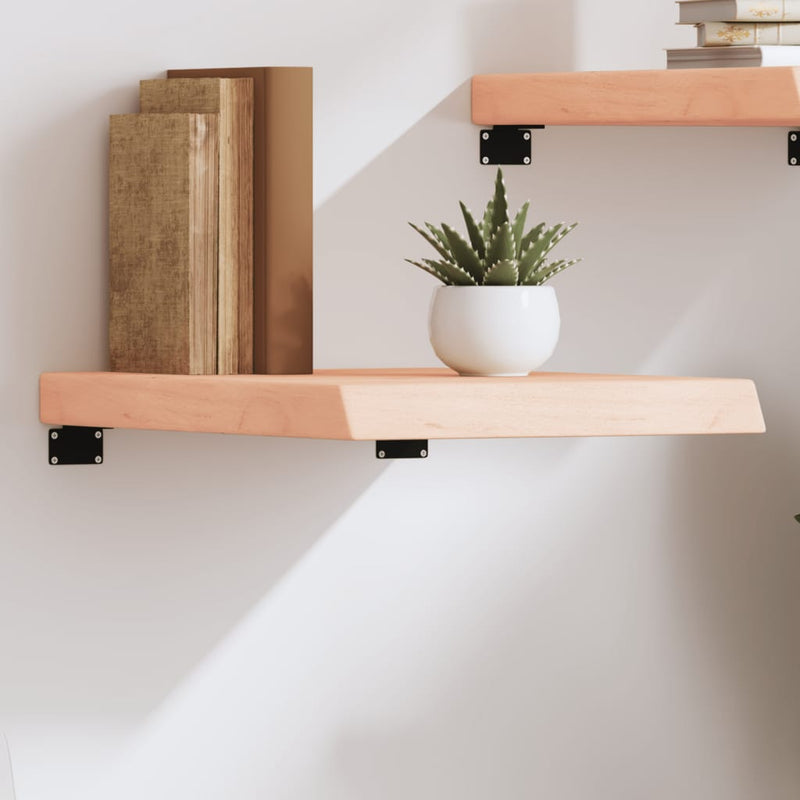 vidaXL kezeletlen tömör tölgyfa fali polc 40x60x(2-6) cm