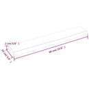 vidaXL kezeletlen tömör tölgyfa fali polc 60x10x2 cm