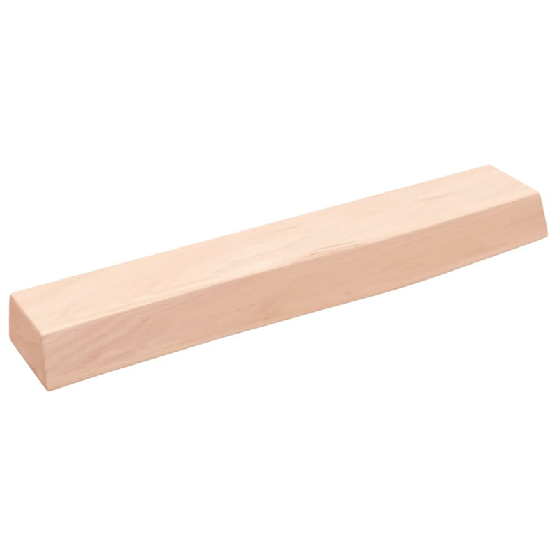 vidaXL kezeletlen tömör tölgyfa fali polc 60x10x6 cm