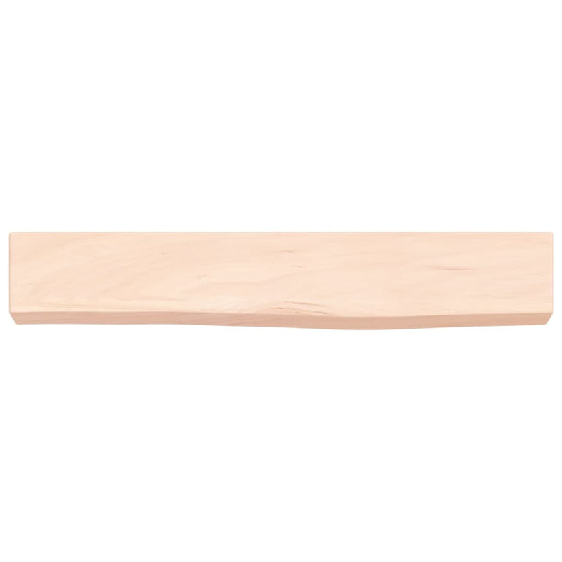vidaXL kezeletlen tömör tölgyfa fali polc 60x10x6 cm