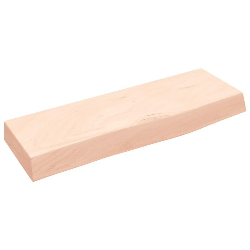 vidaXL kezeletlen tömör tölgyfa fali polc 60x20x6 cm