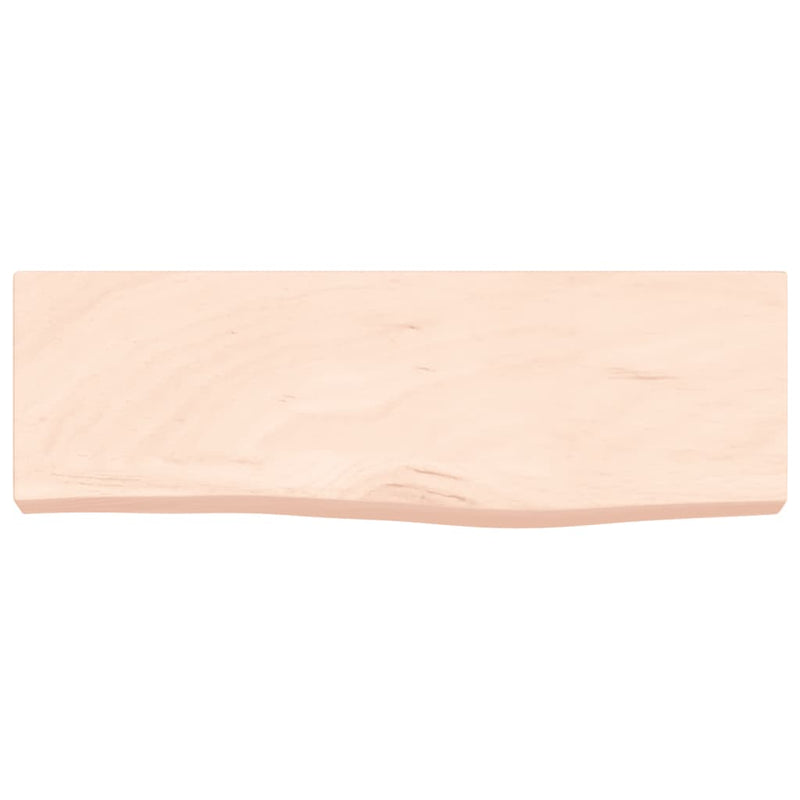 vidaXL kezeletlen tömör tölgyfa fali polc 60x20x6 cm