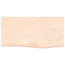 vidaXL kezeletlen tömör tölgyfa fali polc 60x30x(2-4) cm