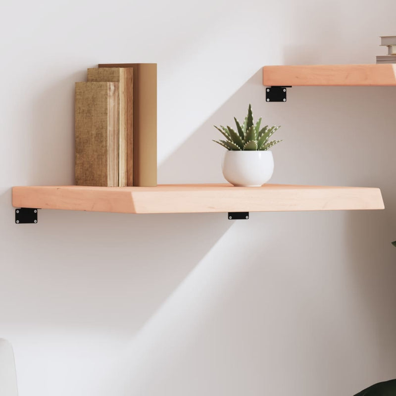 vidaXL kezeletlen tömör tölgyfa fali polc 60x50x(2-6) cm
