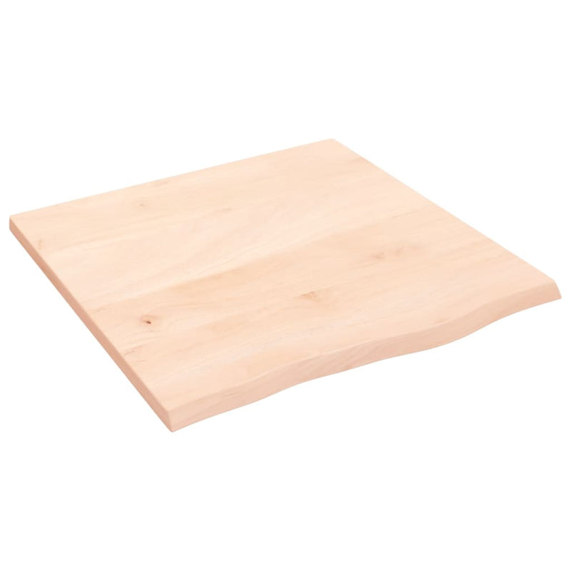 vidaXL kezeletlen tömör tölgyfa fali polc 60x60x2 cm