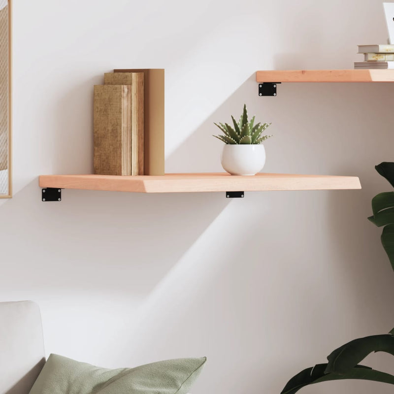 vidaXL kezeletlen tömör tölgyfa fali polc 60x60x(2-4) cm