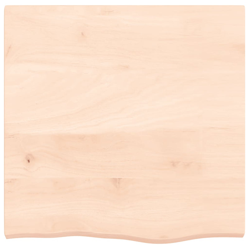 vidaXL kezeletlen tömör tölgyfa fali polc 60x60x(2-4) cm