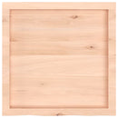 vidaXL kezeletlen tömör tölgyfa fali polc 60x60x(2-4) cm