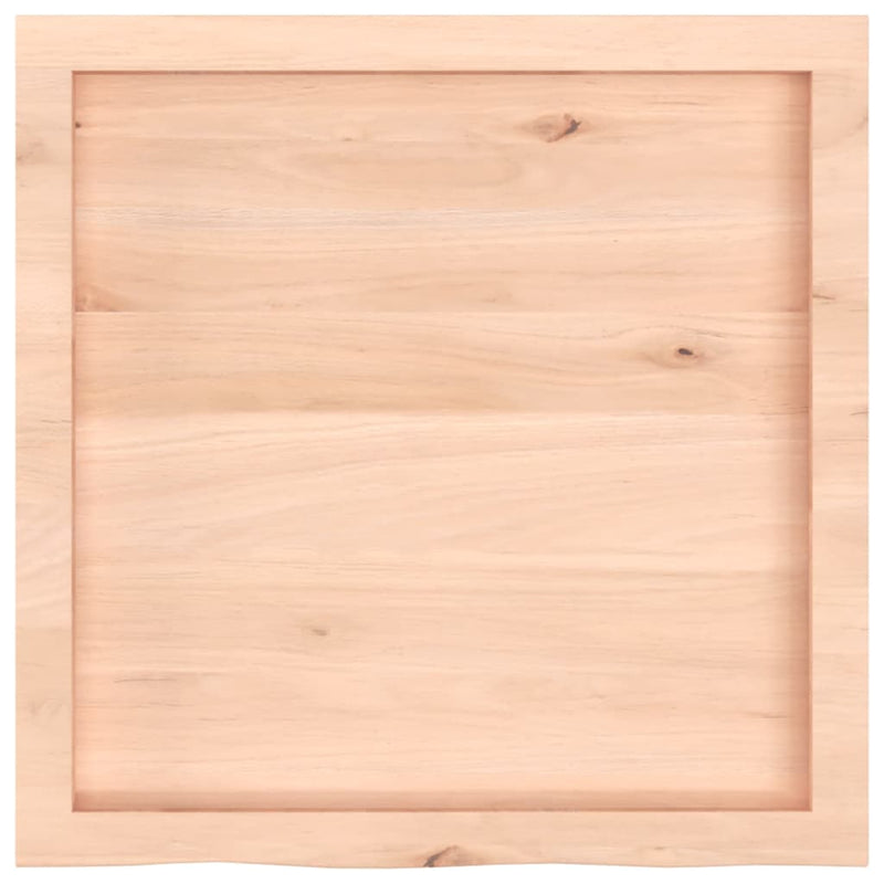 vidaXL kezeletlen tömör tölgyfa fali polc 60x60x(2-4) cm