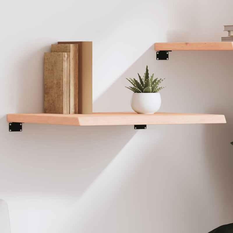 vidaXL kezeletlen tömör tölgyfa fali polc 60x60x(2-4) cm