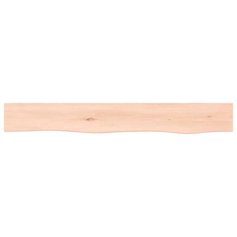 vidaXL kezeletlen tömör tölgyfa fali polc 80x10x6 cm