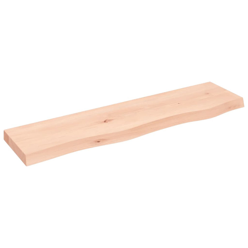 vidaXL kezeletlen tömör tölgyfa fali polc 80x20x4 cm
