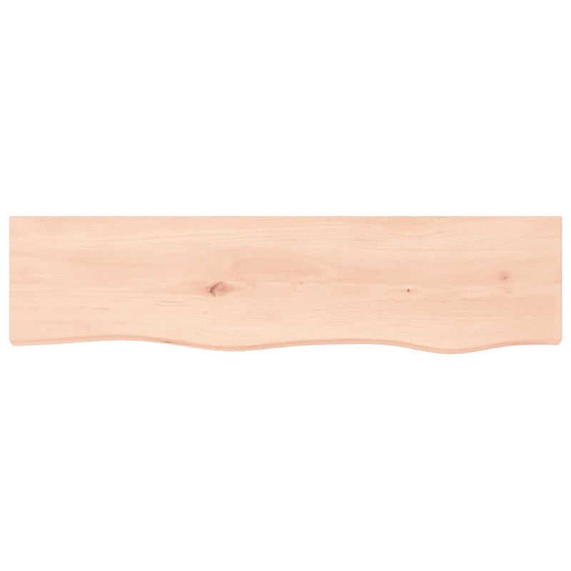 vidaXL kezeletlen tömör tölgyfa fali polc 80x20x4 cm