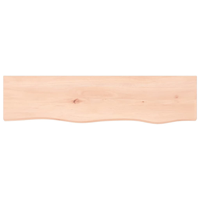 vidaXL kezeletlen tömör tölgyfa fali polc 80x20x6 cm