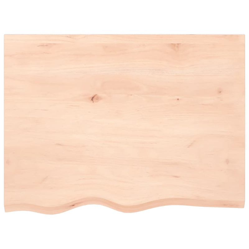 vidaXL kezeletlen tömör tölgyfa fali polc 80x60x2 cm
