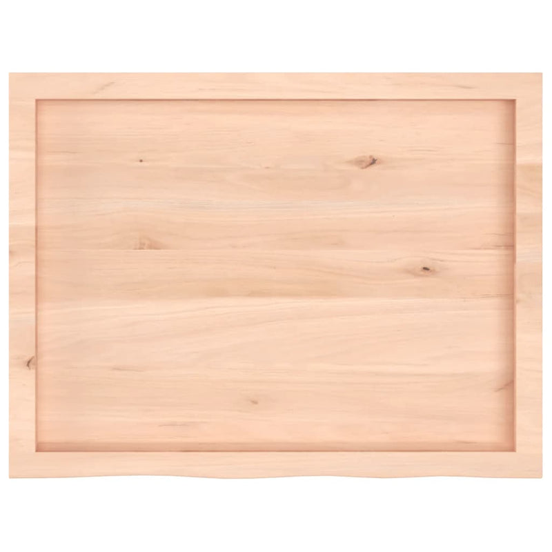 vidaXL kezeletlen tömör tölgyfa fali polc 80x60x(2-4) cm