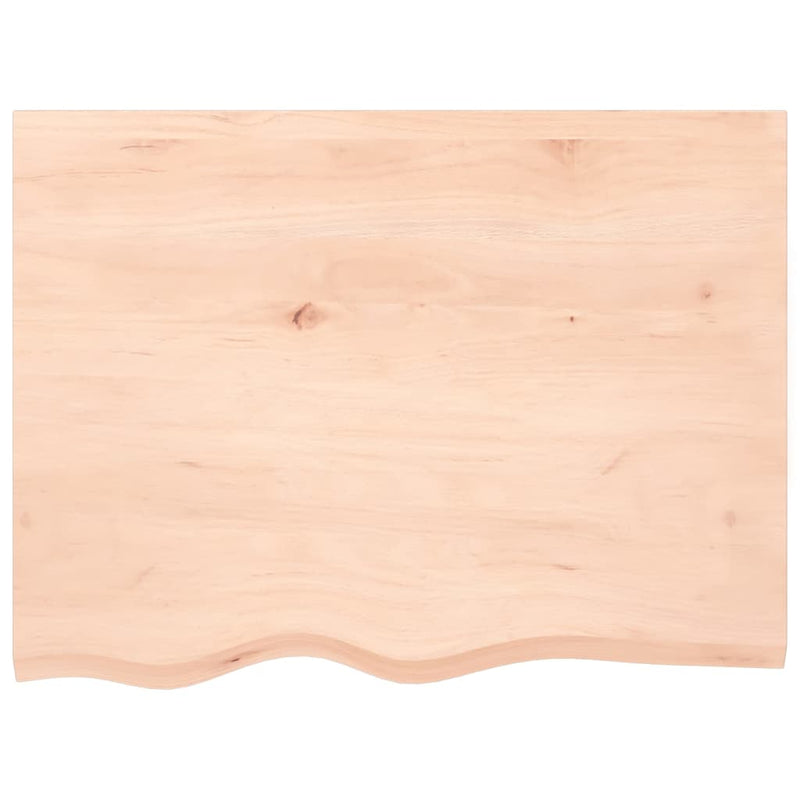 vidaXL kezeletlen tömör tölgyfa fali polc 80x60x(2-6) cm