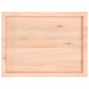 vidaXL kezeletlen tömör tölgyfa fali polc 80x60x(2-6) cm