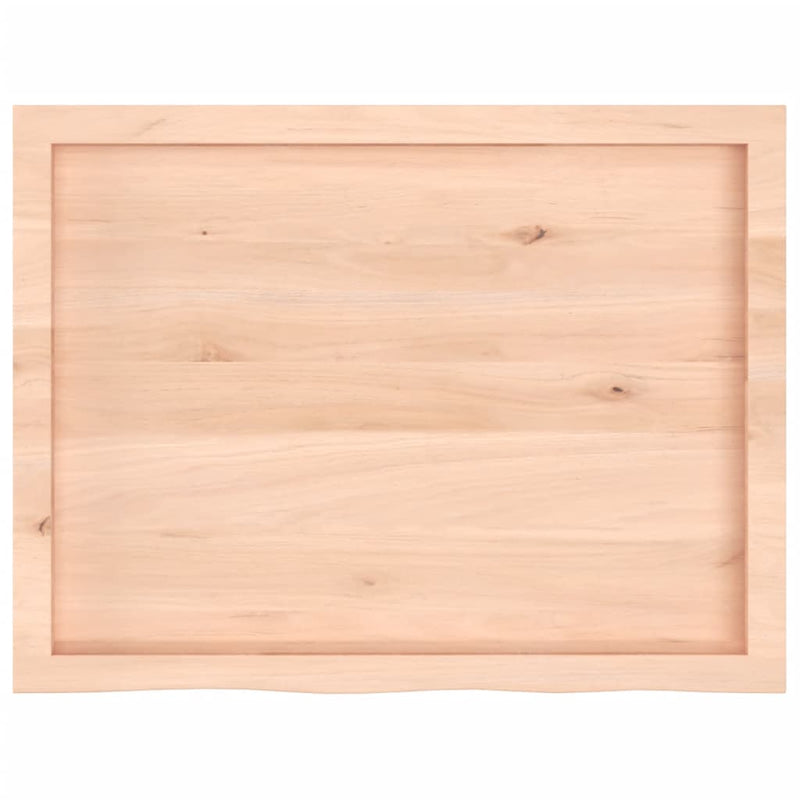 vidaXL kezeletlen tömör tölgyfa fali polc 80x60x(2-6) cm