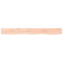 vidaXL kezeletlen tömör tölgyfa fali polc 100x10x2 cm