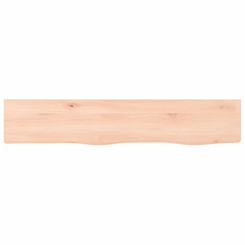 vidaXL kezeletlen tömör tölgyfa fali polc 100x20x6 cm