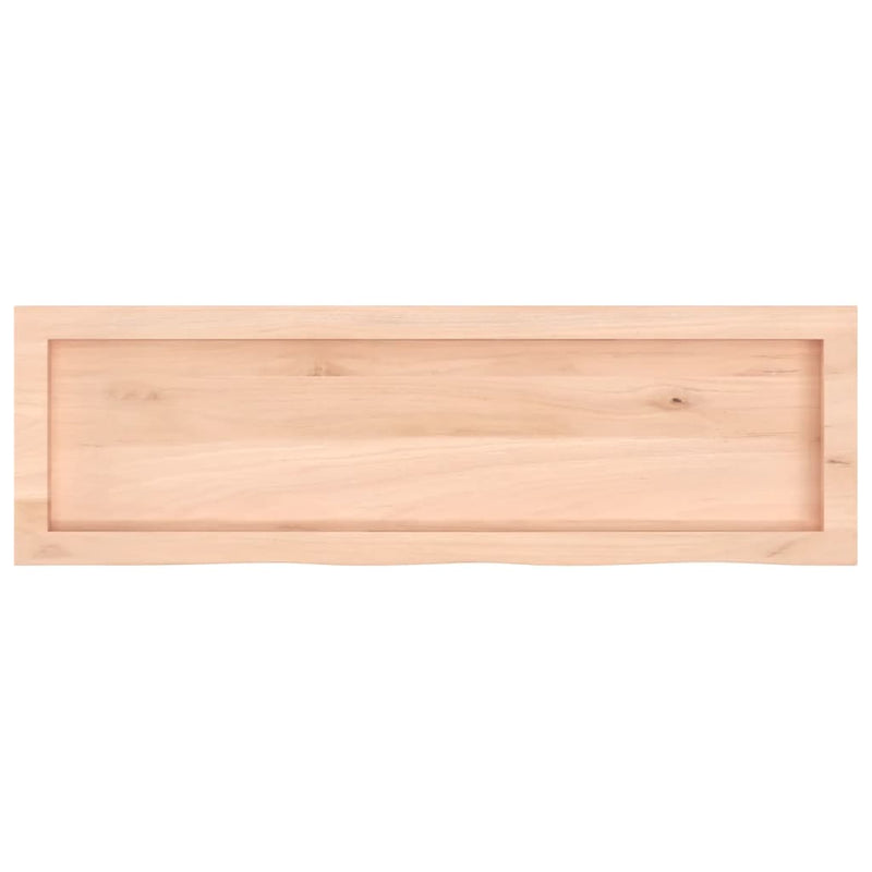 vidaXL kezeletlen tömör tölgyfa fali polc 100x30x(2-6) cm