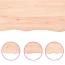 vidaXL kezeletlen tömör tölgyfa fali polc 100x30x(2-6) cm