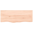 vidaXL kezeletlen tömör tölgyfa fali polc 100x40x2 cm