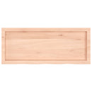 vidaXL kezeletlen tömör tölgyfa fali polc 100x40x(2-4) cm