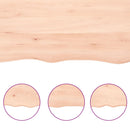 vidaXL kezeletlen tömör tölgyfa fali polc 100x40x(2-4) cm