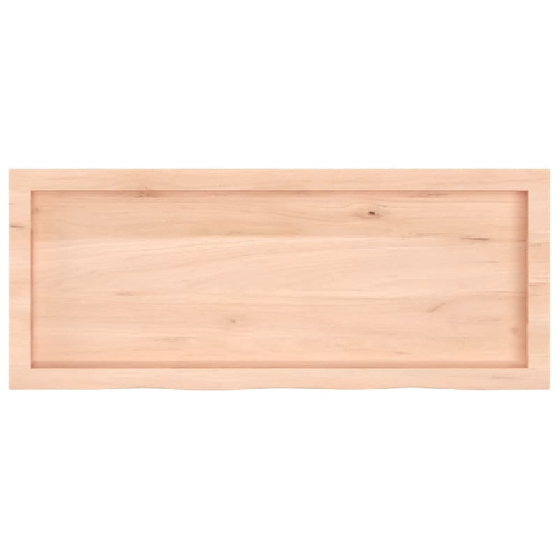 vidaXL kezeletlen tömör tölgyfa fali polc 100x40x(2-6) cm