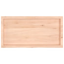 vidaXL kezeletlen tömör tölgyfa fali polc 100x50x(2-4) cm