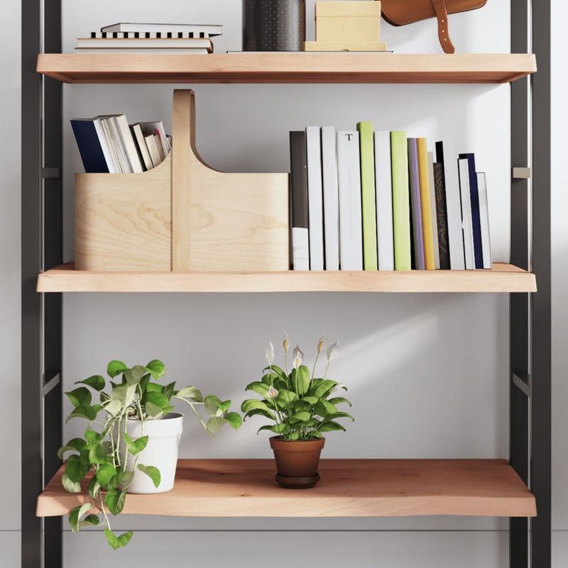 vidaXL kezeletlen tömör tölgyfa fali polc 100x50x(2-4) cm