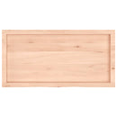 vidaXL kezeletlen tömör tölgyfa fali polc 100x50x(2-6) cm