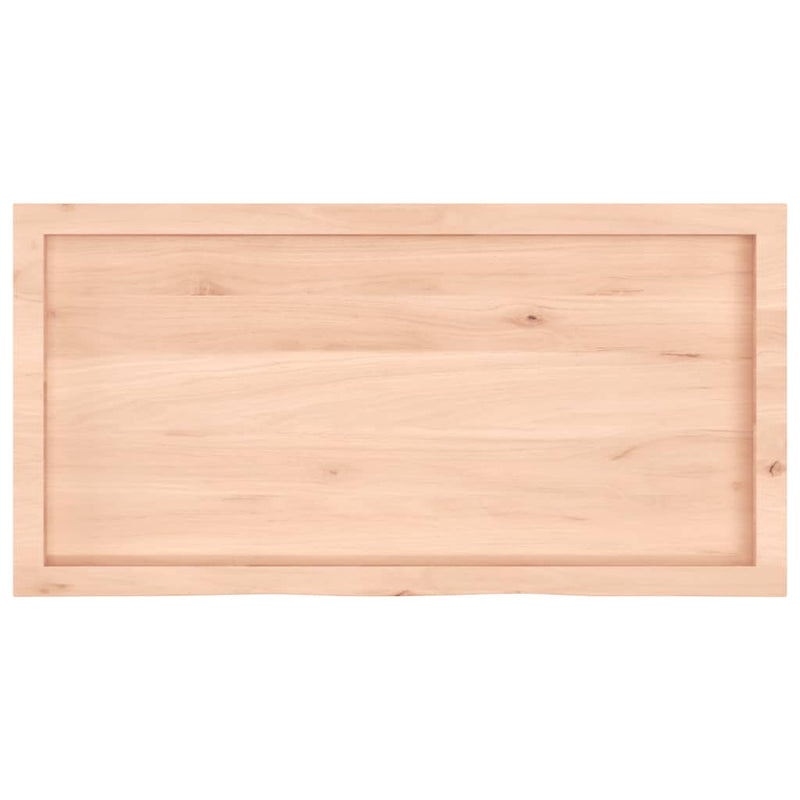 vidaXL kezeletlen tömör tölgyfa fali polc 100x50x(2-6) cm