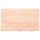 vidaXL kezeletlen tömör tölgyfa fali polc 100x60x2 cm