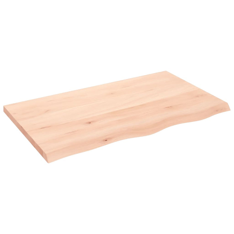 vidaXL kezeletlen tömör tölgyfa fali polc 100x60x(2-4) cm