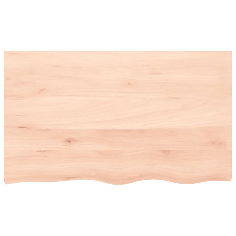 vidaXL kezeletlen tömör tölgyfa fali polc 100x60x(2-4) cm