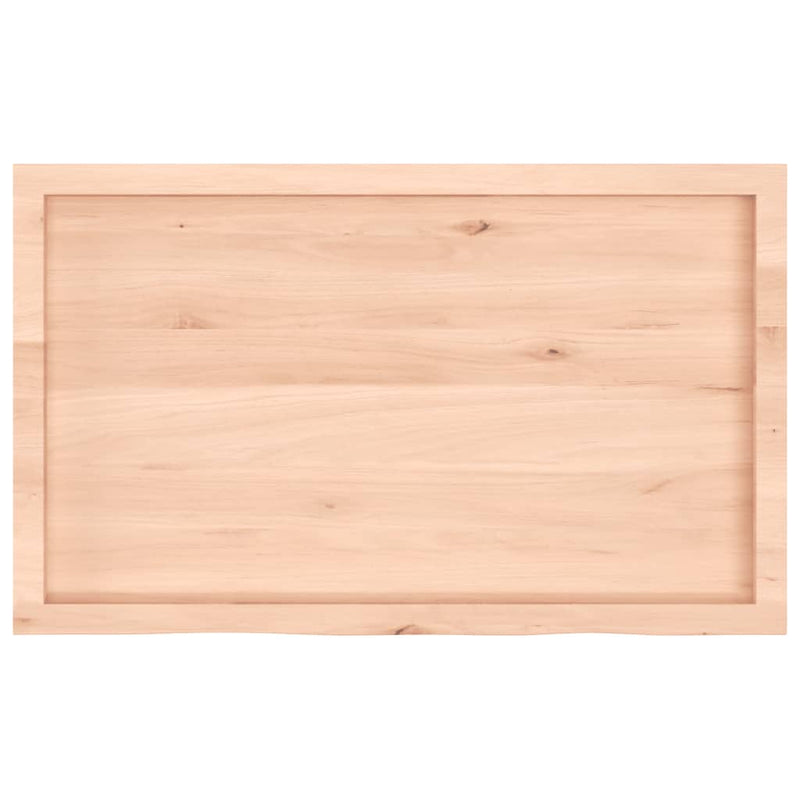 vidaXL kezeletlen tömör tölgyfa fali polc 100x60x(2-4) cm