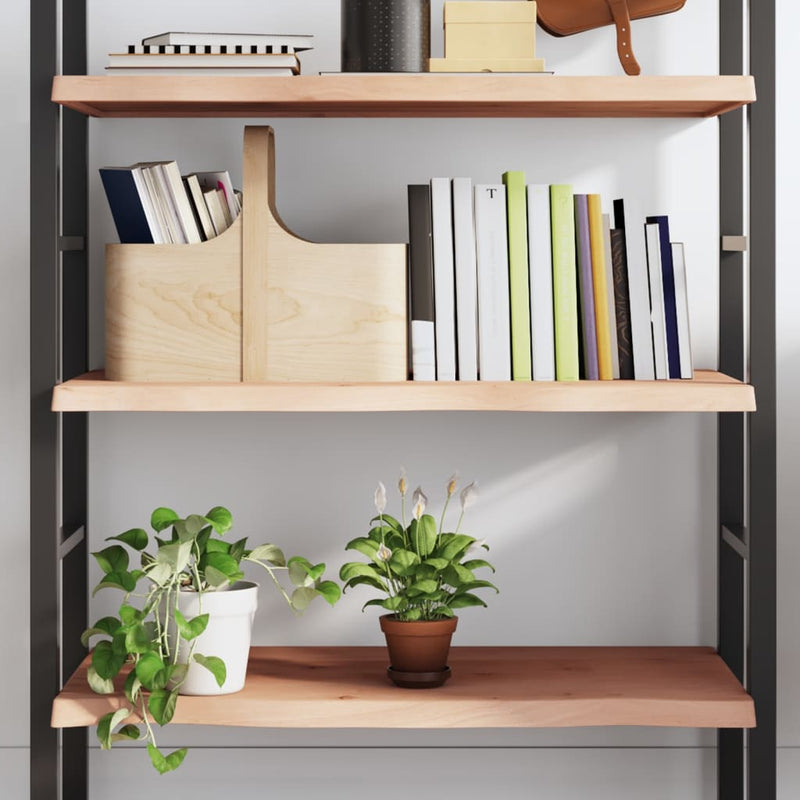 vidaXL kezeletlen tömör tölgyfa fali polc 100x60x(2-4) cm